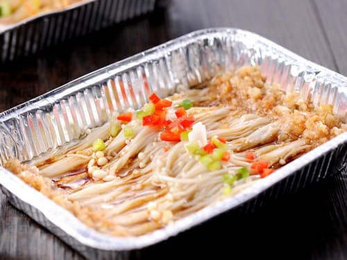 威信锡纸烤金针菇